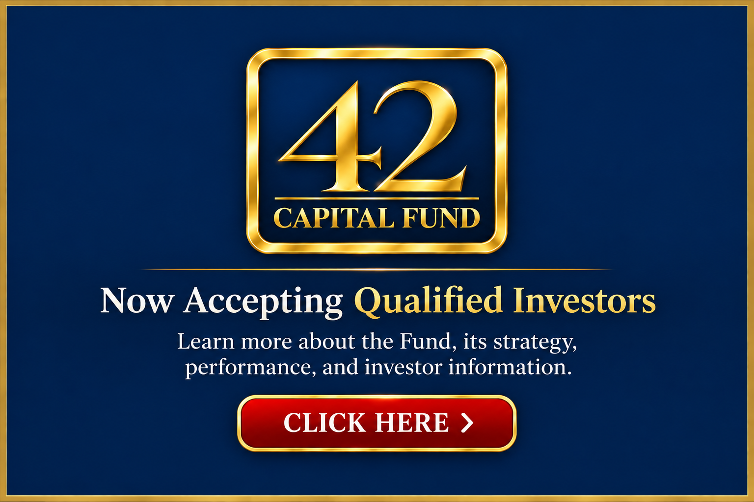 42 Capital Fund - Now accepting qualified investors. Click here.