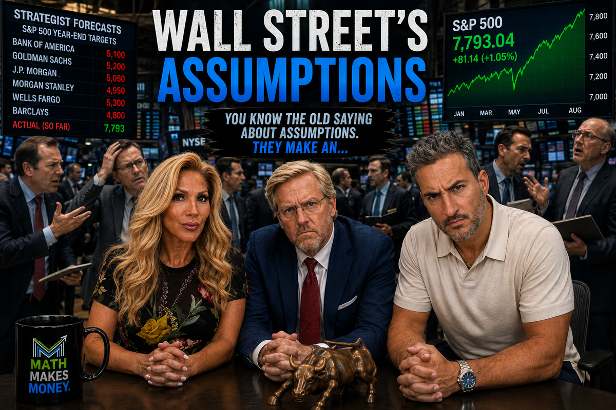 Wall Street's Assumptions - traders talking on the floor (tap to enlarge)