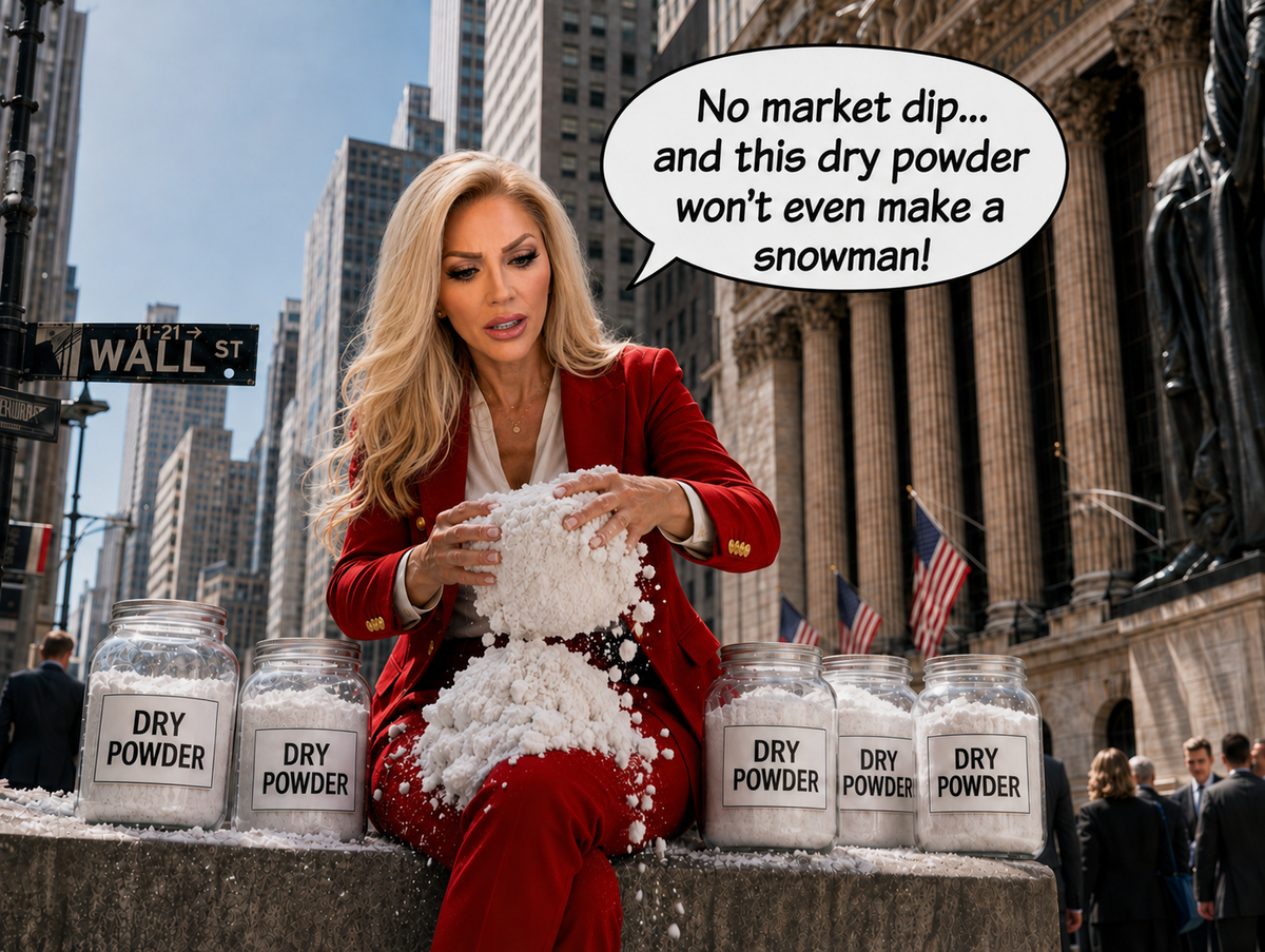 Maria Helmick — dry powder ready for better prices (tap to enlarge)