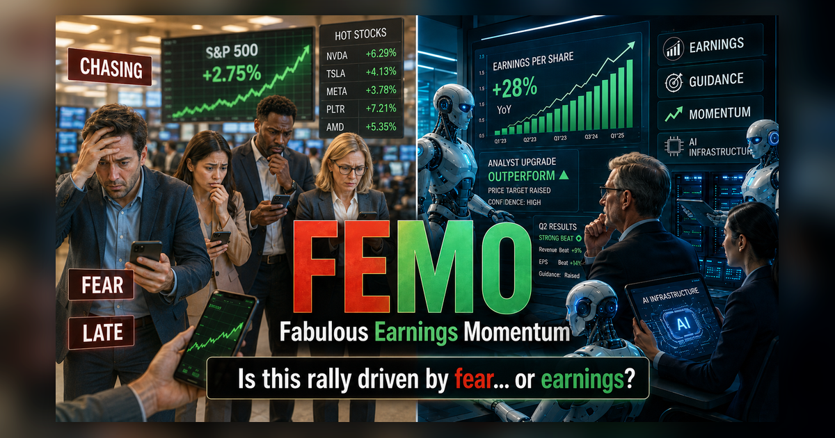 FEMO &mdash; Fabulous Earnings Momentum &mdash; Is this rally driven by fear or earnings?