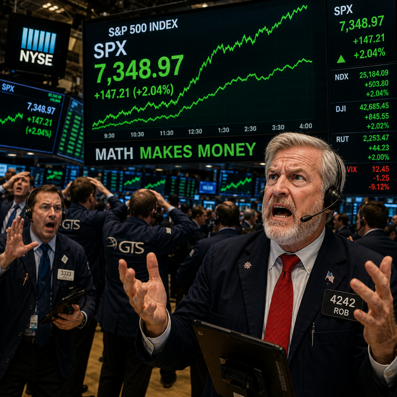 FOMO Is Back &mdash; NYSE trading floor &mdash; SPX near record highs &mdash; Math Makes Money