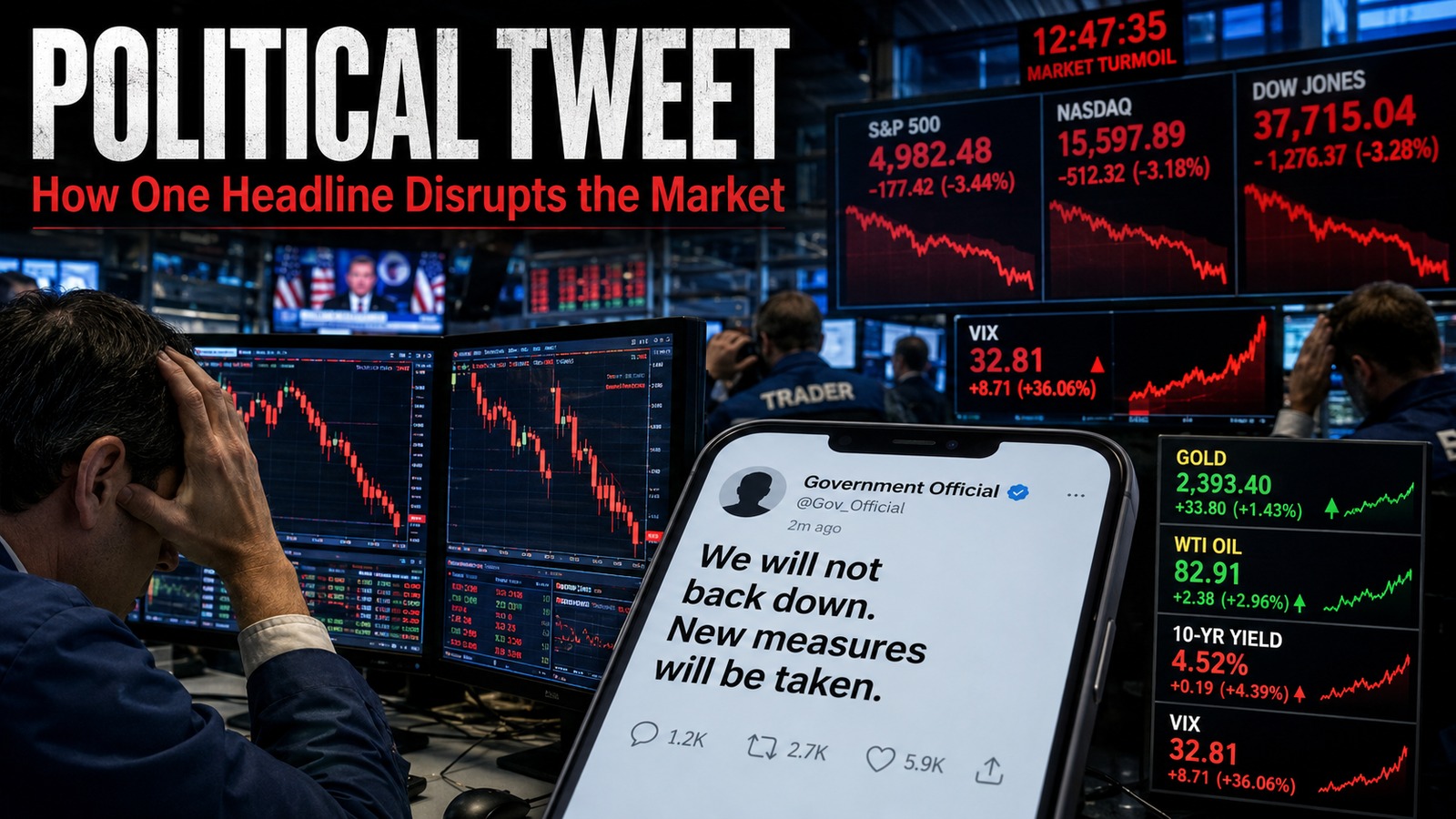 Political Tweet &mdash; How One Headline Disrupts the Market